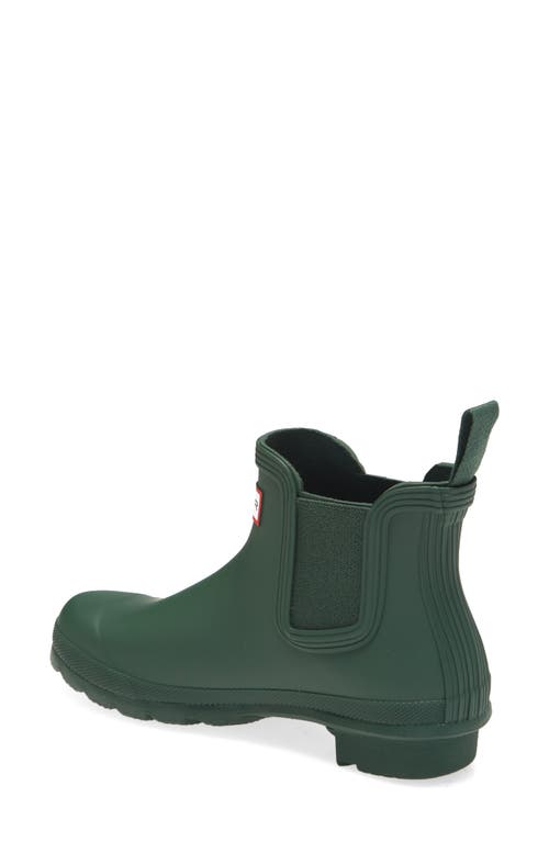 Hunter Original Waterproof Chelsea Rain Boot In Green