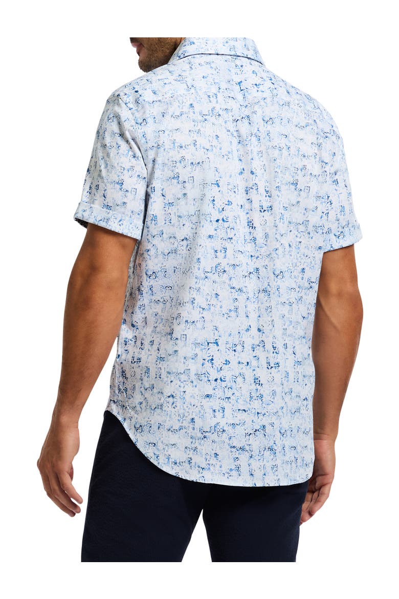 Big & Tall  Mamemko Sport Shirt, Alternate, color, BLUE