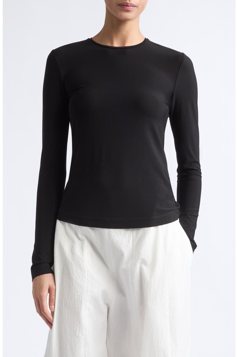 Onna Long Sleeve Top, Main, color, BLACK