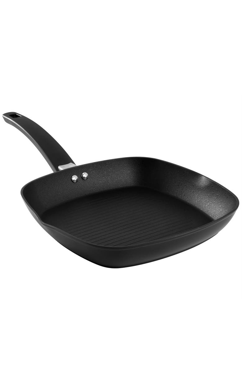 OSTER Connelly 10 Inch Nonstick Aluminum Grill Pan, Main, color, Black
