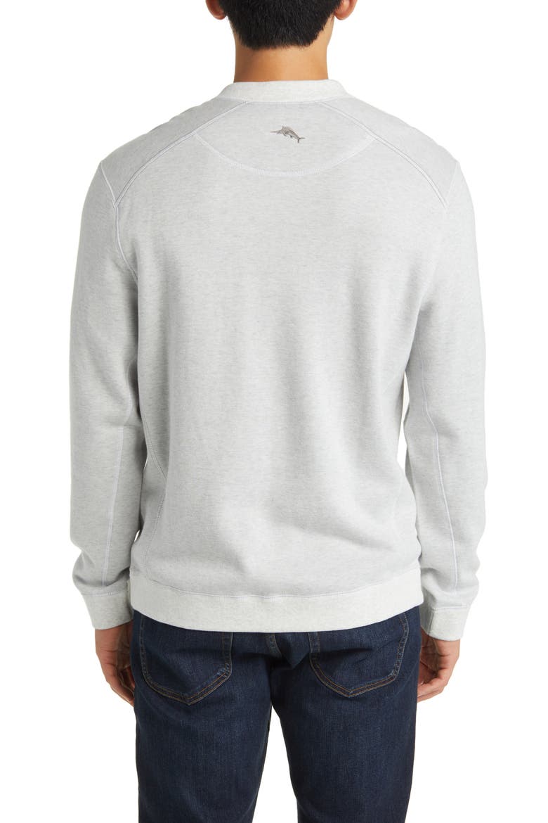 Flip Coast Abaco Reversible Jacquard Sweatshirt, Alternate, color, CONTINENTAL HEATHER