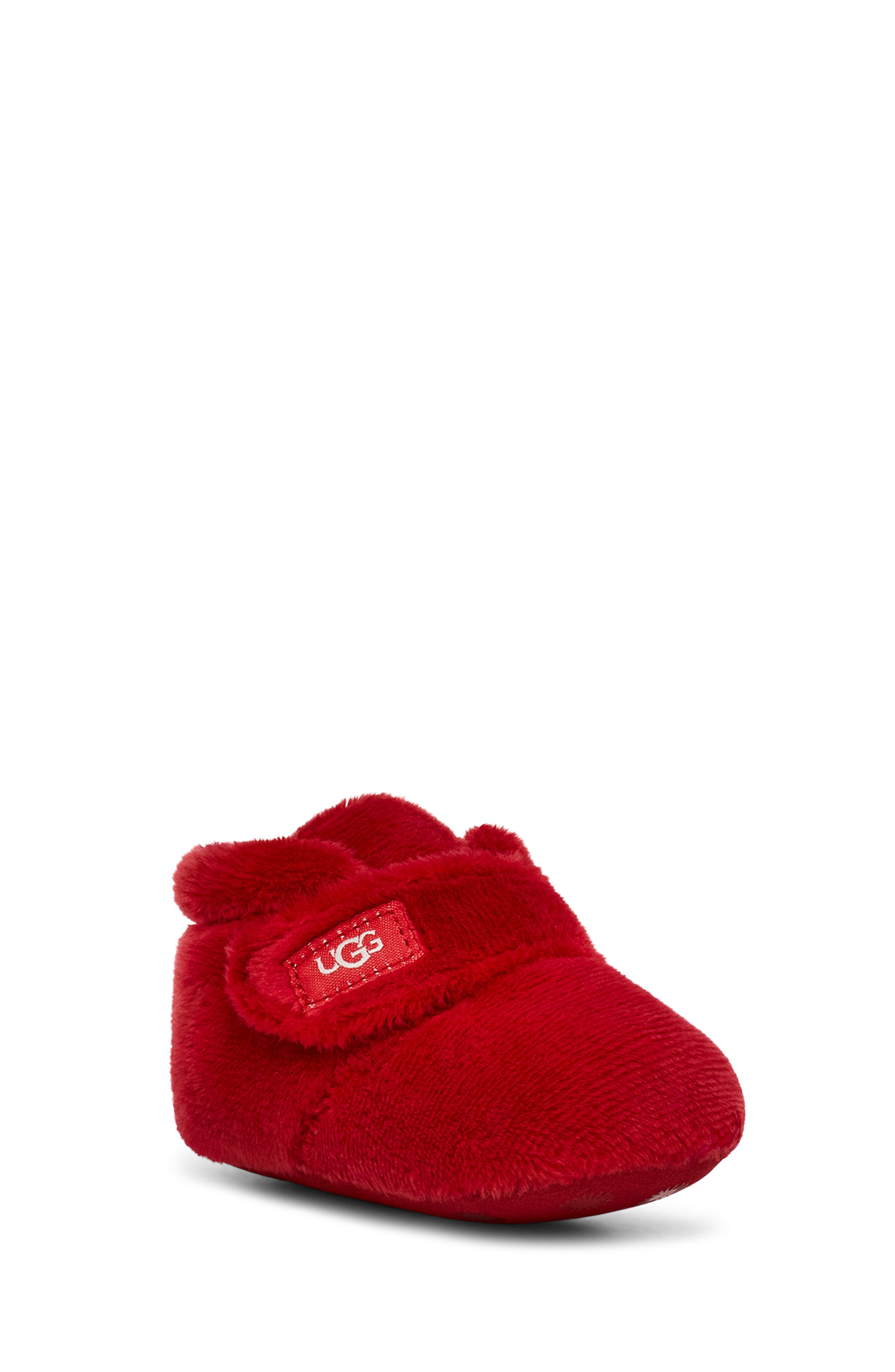 Bixbee Bootie & Lovey Blanket Set, Main, color, SAMBA RED