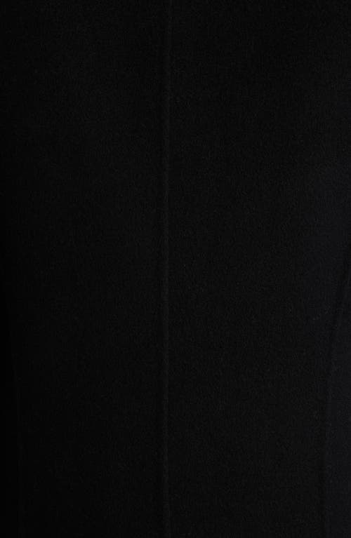Pixie Market Double Breasted Wool Coat In Black