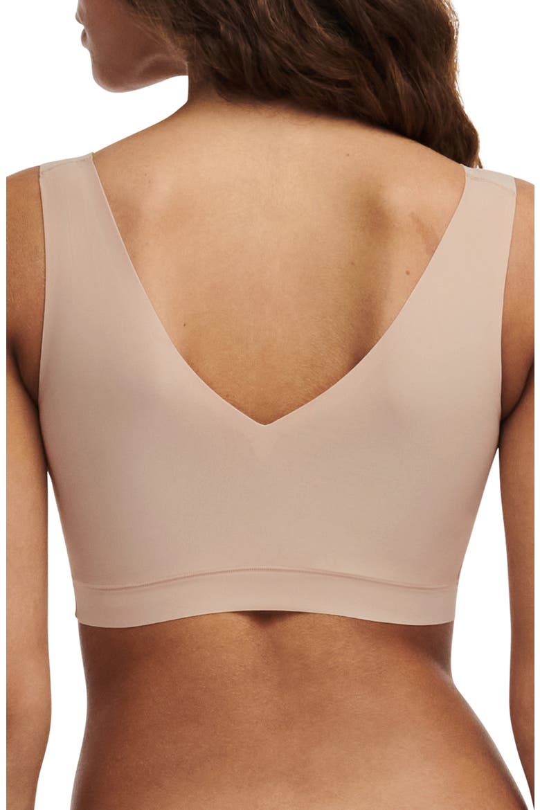 Soft Stretch Padded V-Neck Bralette, Alternate, color, NUDE BLUSH