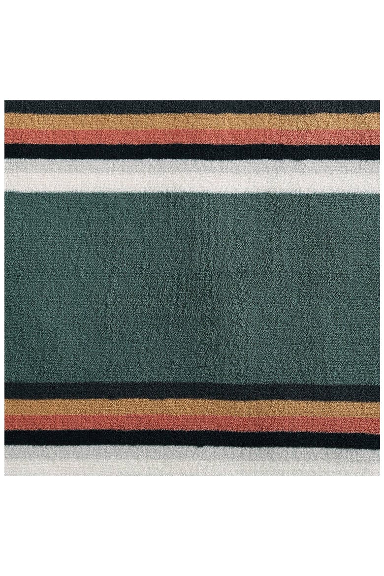 Western Saddle Stripe Fleece Blanket, Alternate, color, GREEN