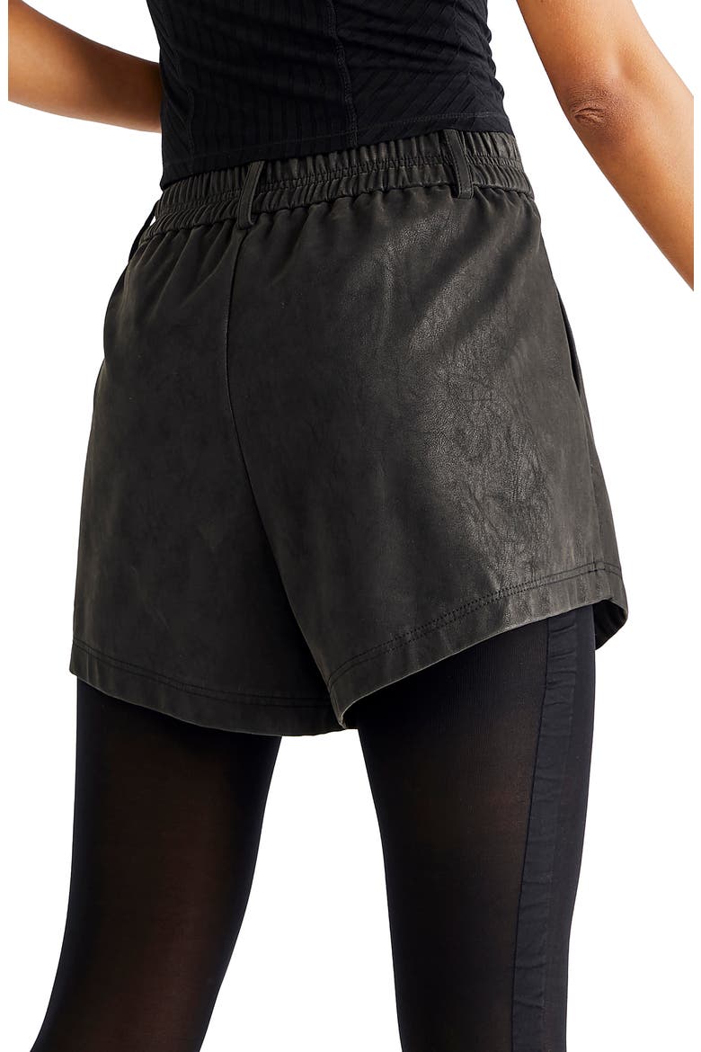 Roma Faux Suede Shorts, Alternate, color, BLACK