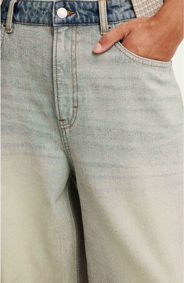 Cotton On Men's Super Baggy Reverse Jean, Alternate, color, Backwards Blue