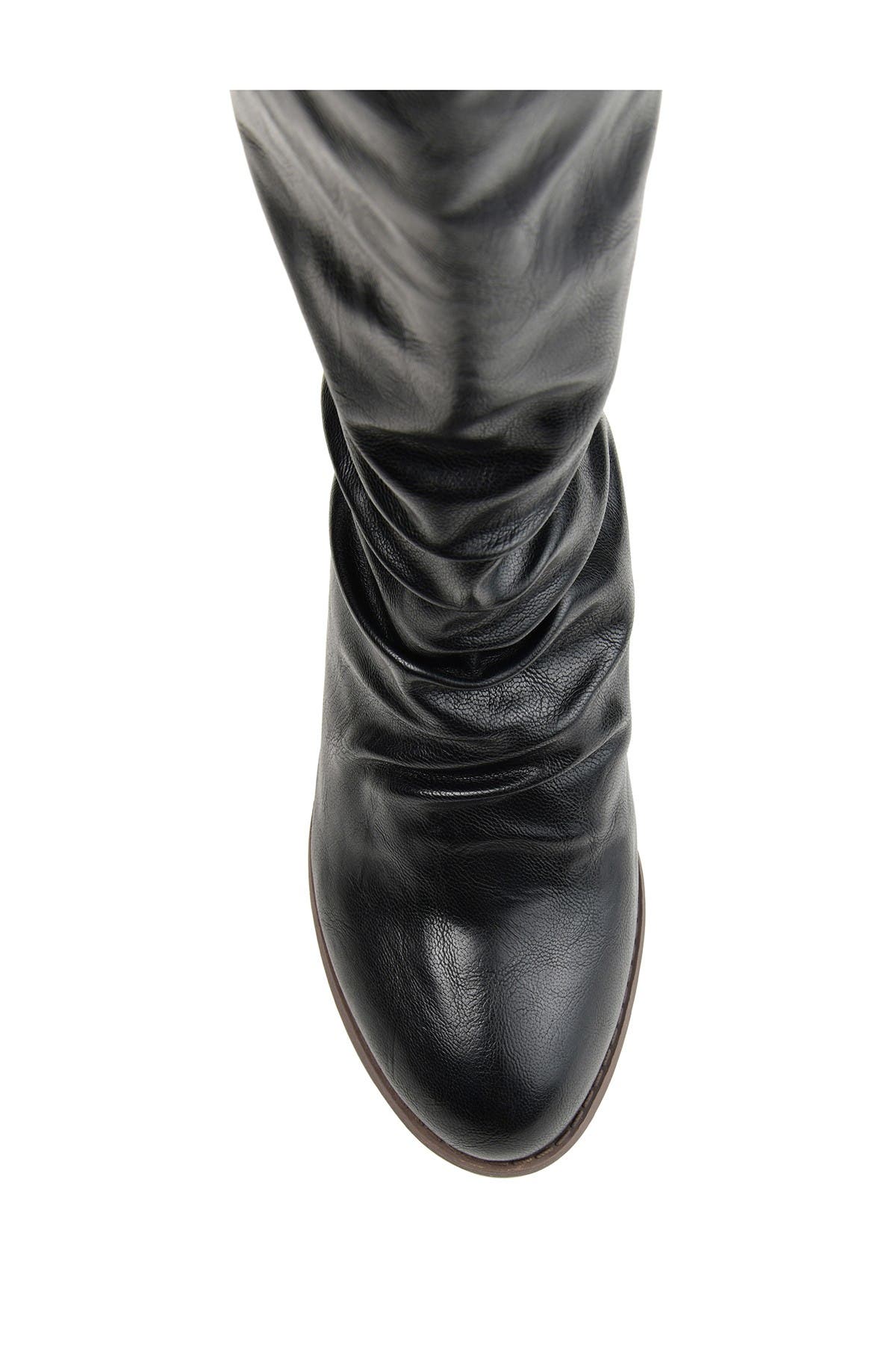 Journee Signature Sequois Slouch Heeled Boot, Alternate, color, Black