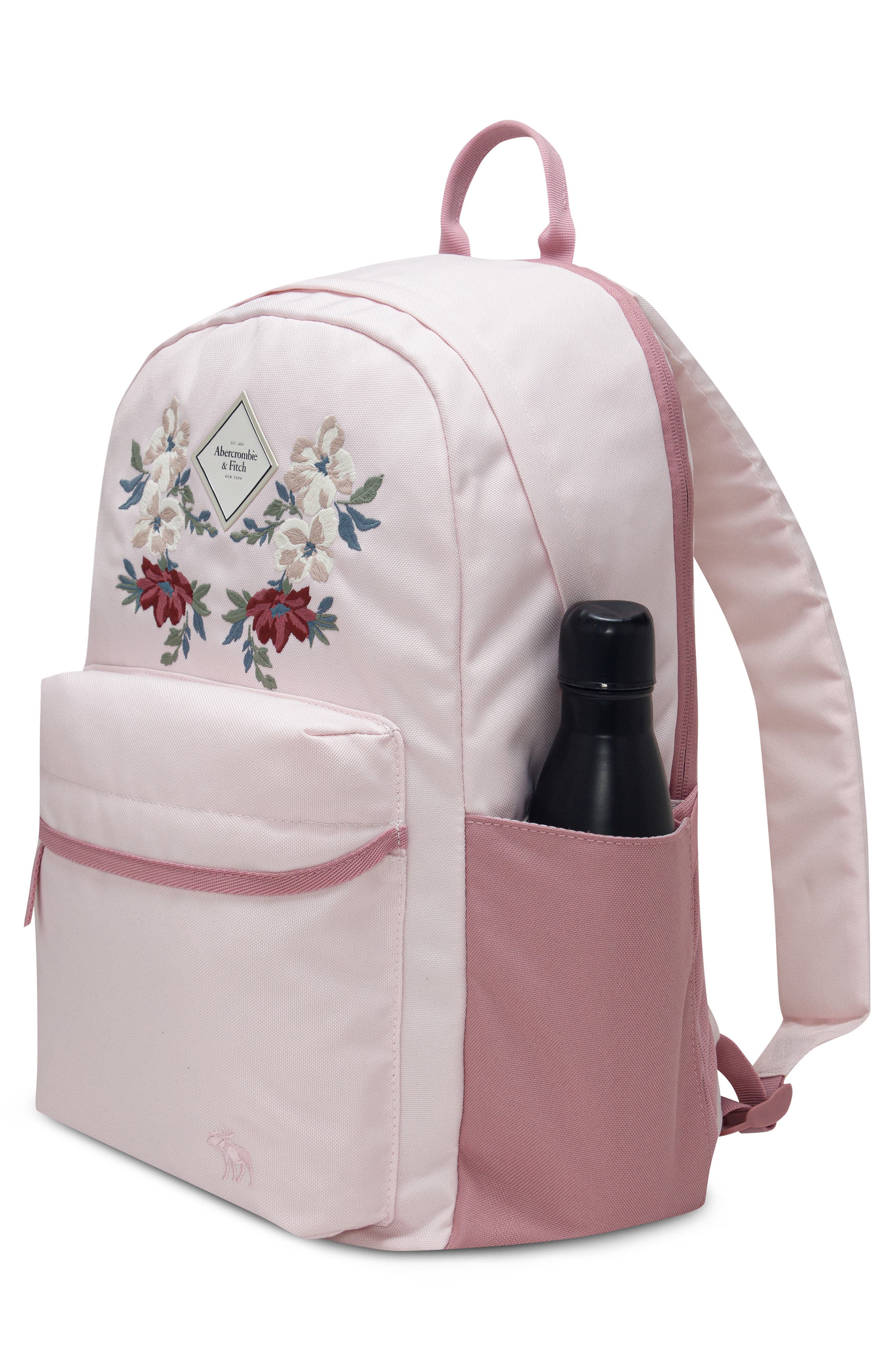 Kids' Essentials Embroidered Backpack, Alternate, color, PINK MARSHMALLOW