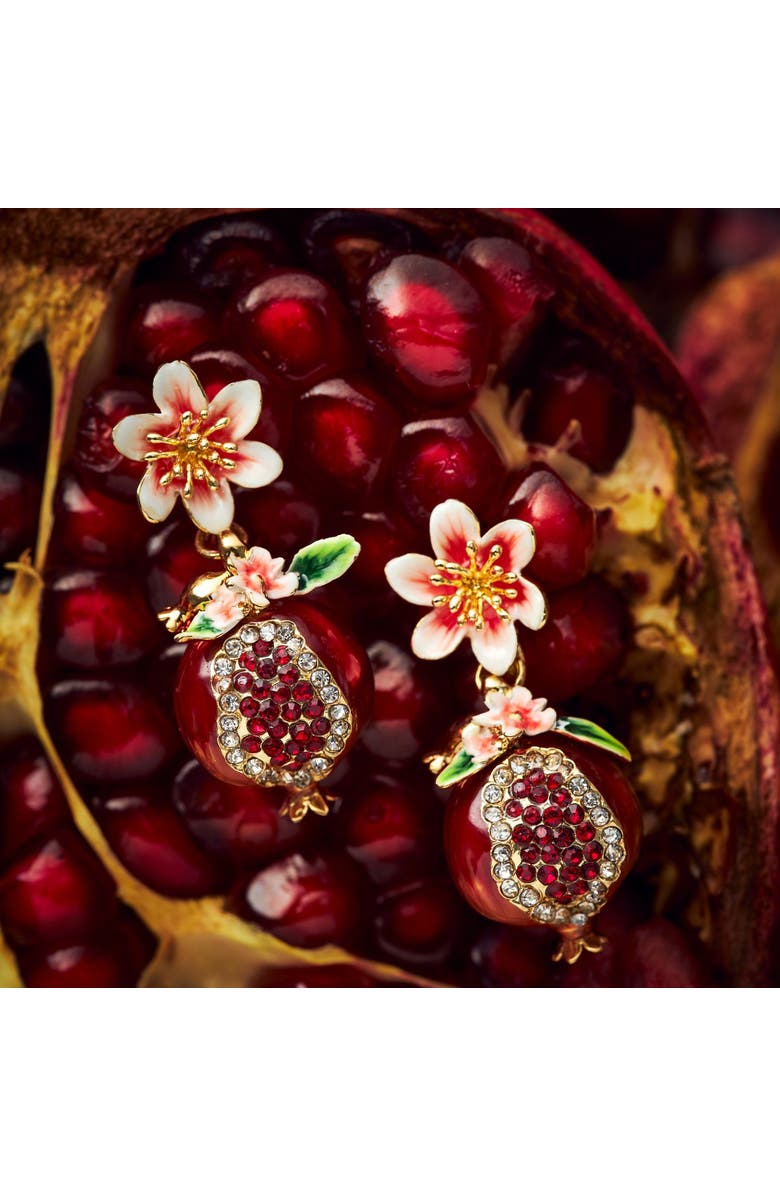 Bill Skinner Studio Pomegranate Drop Earrings, Alternate, color, Pomegranate