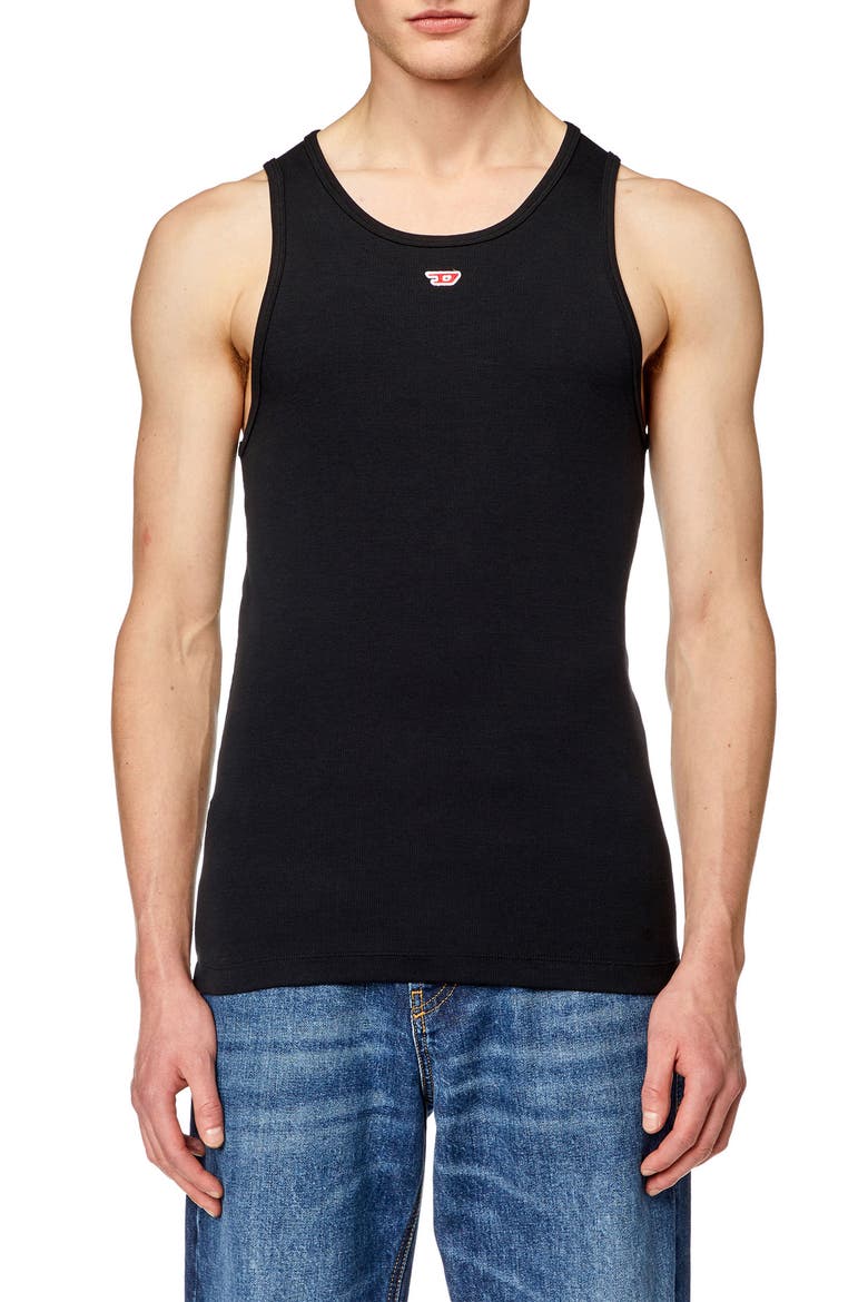 T-Lifty-D Fitted Tank Top, Main, color, BLACK