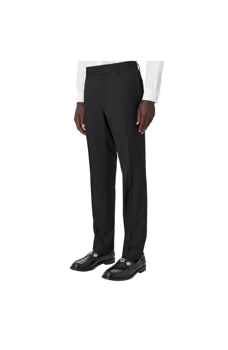 Burberry Slim Fit Wool Tailored Trousers, Alternate, color, Black