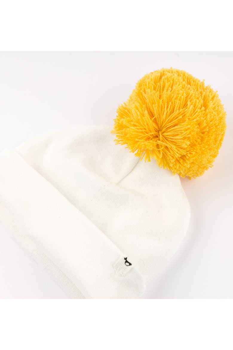 Golden Pom Hat, Alternate, color, Cream
