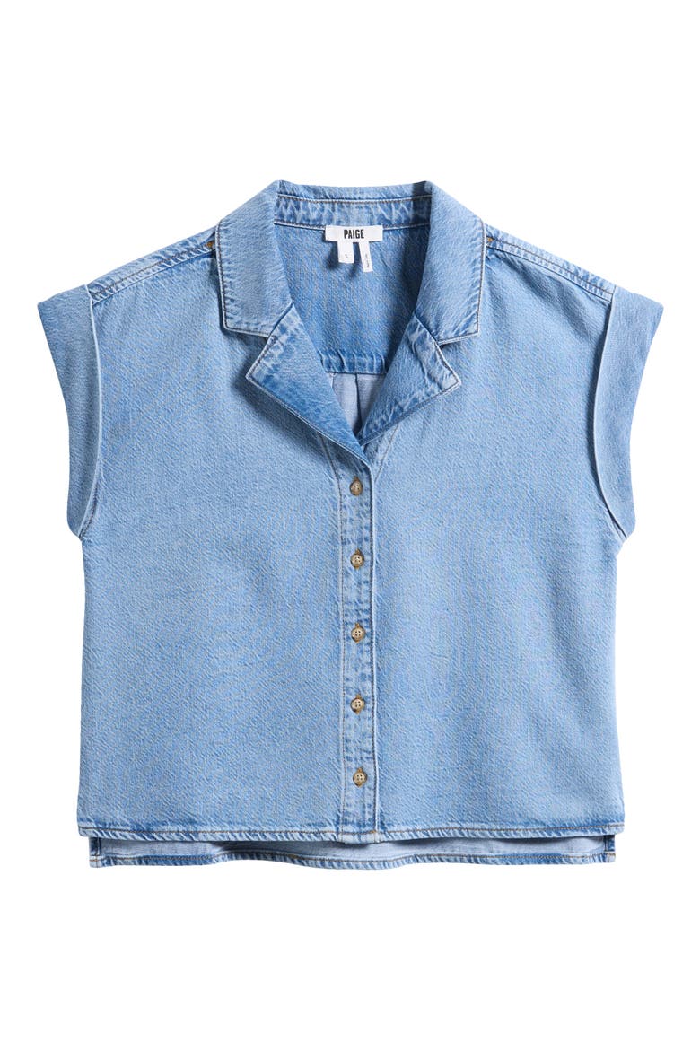 Hadley Denim Button-Up Shirt, Alternate, color, SERENITY