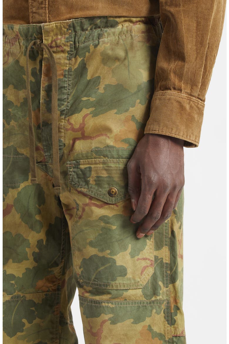 Ranger Camo Print Poplin Cargo Pants, Alternate, color, OLIVE LEAF CAMO