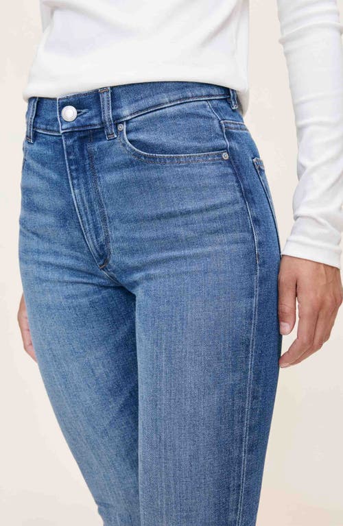 Dl1961 Farrow Skinny High Rise Instasculpt Ankle Jeans In Blue Horizon In Blue