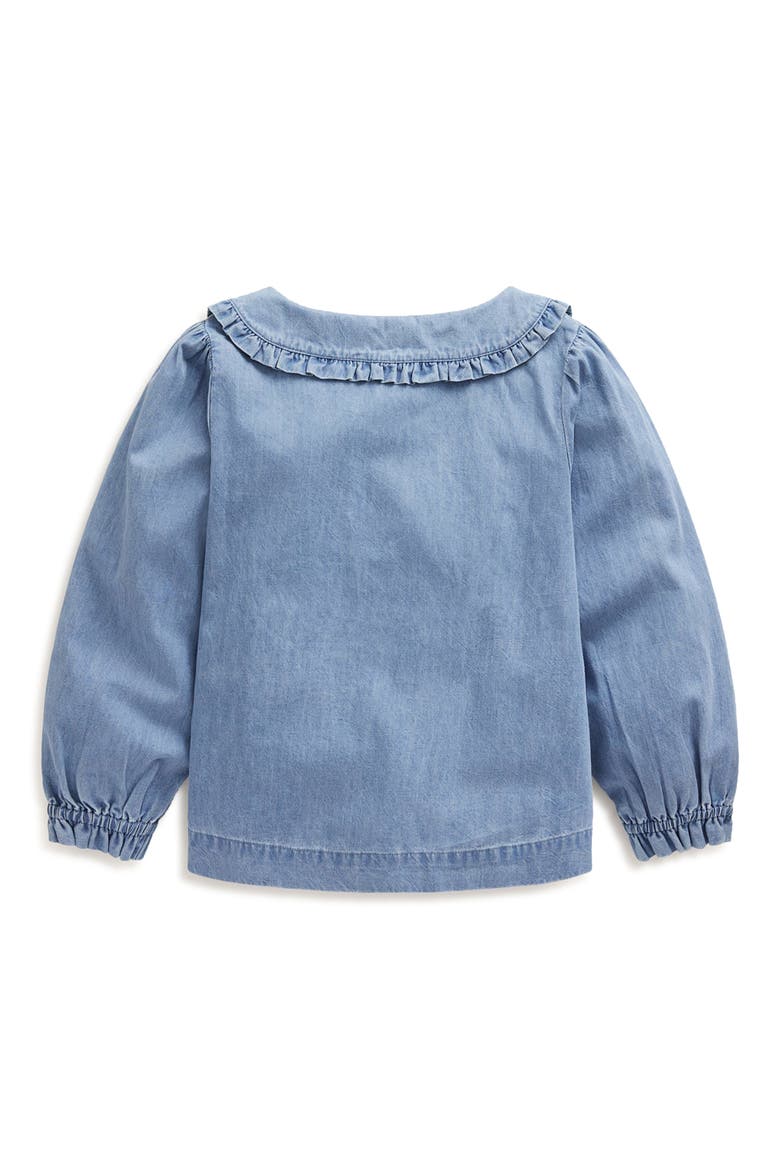 Kids' Cotton Chambray Button-Up Shirt, Alternate, color, CHAMBRAY