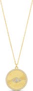 SHYMI Round Evil Eye Pendant Necklace