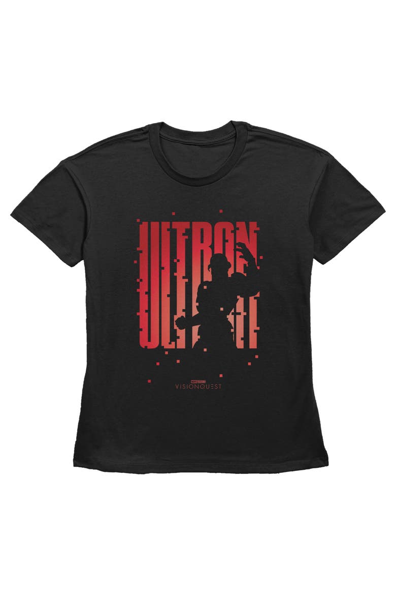 Women's Ultron Silhouette Short Sleeve T-Shirt, Main, color, Black