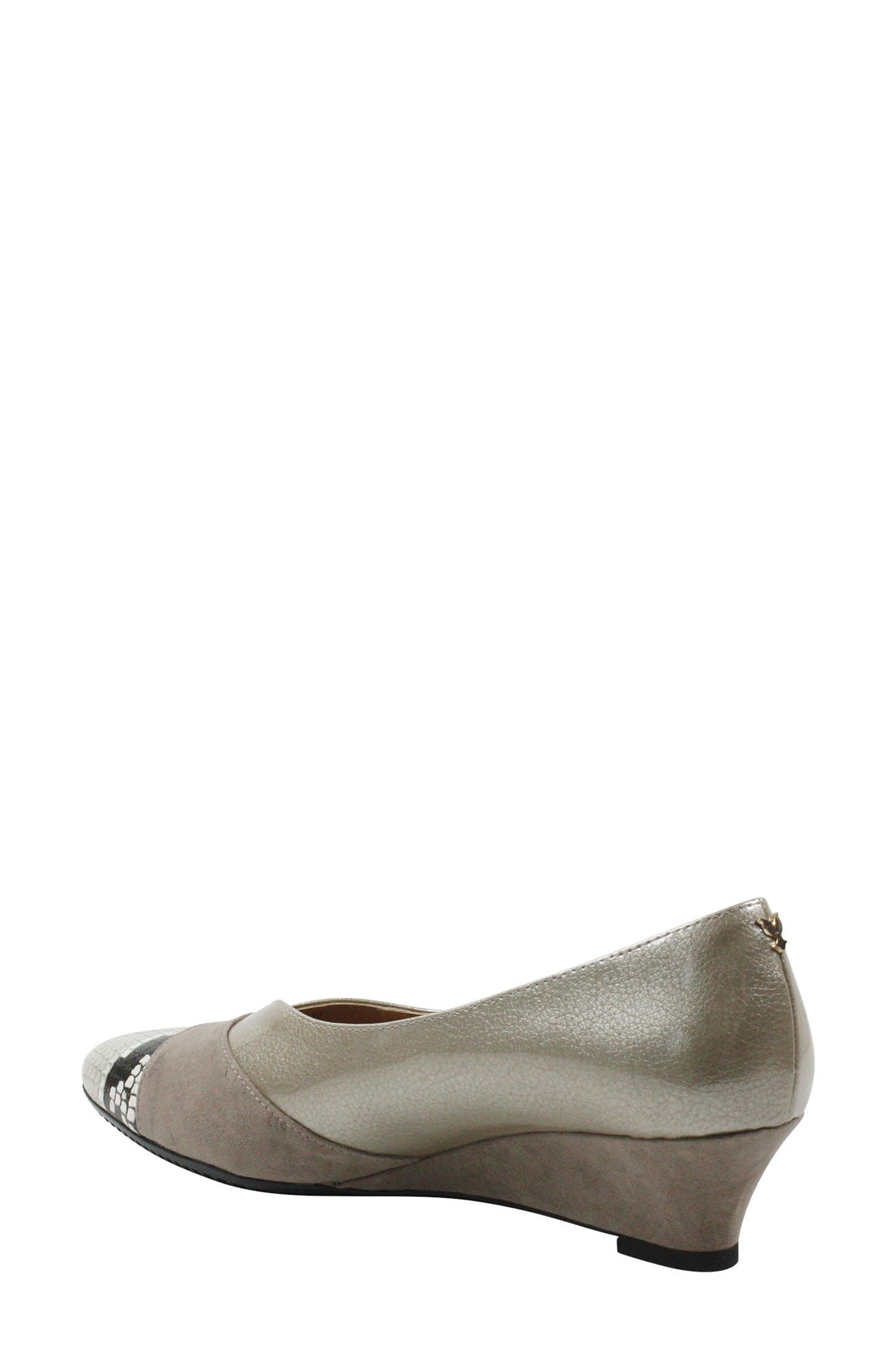 J. Reneé Cap Toe Wedge Pump, Alternate, color, 