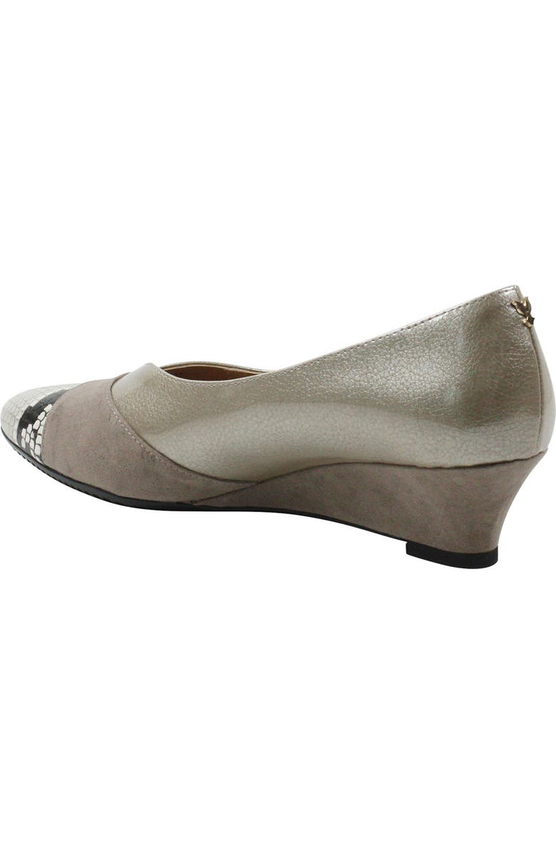 J. Reneé Cap Toe Wedge Pump, Alternate, color,