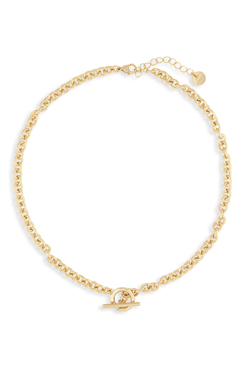 Gallery Charm Necklace, Main, color, GOLD