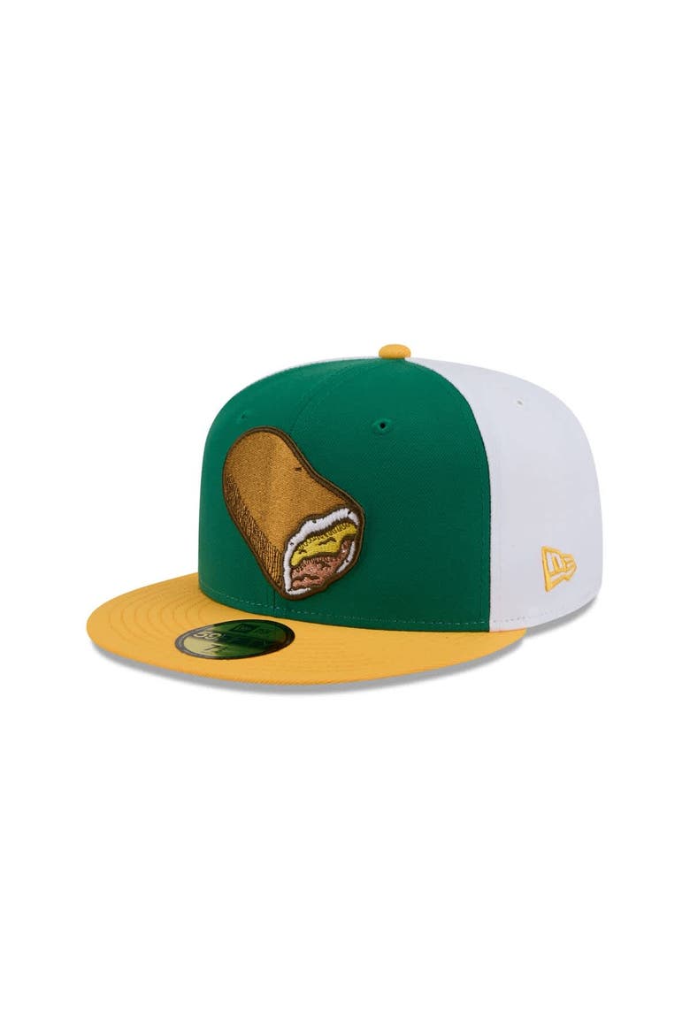 Men's New Era  Green Omaha Storm Chasers Theme Nights 59FIFTY Fitted Hat, Alternate, color, Green