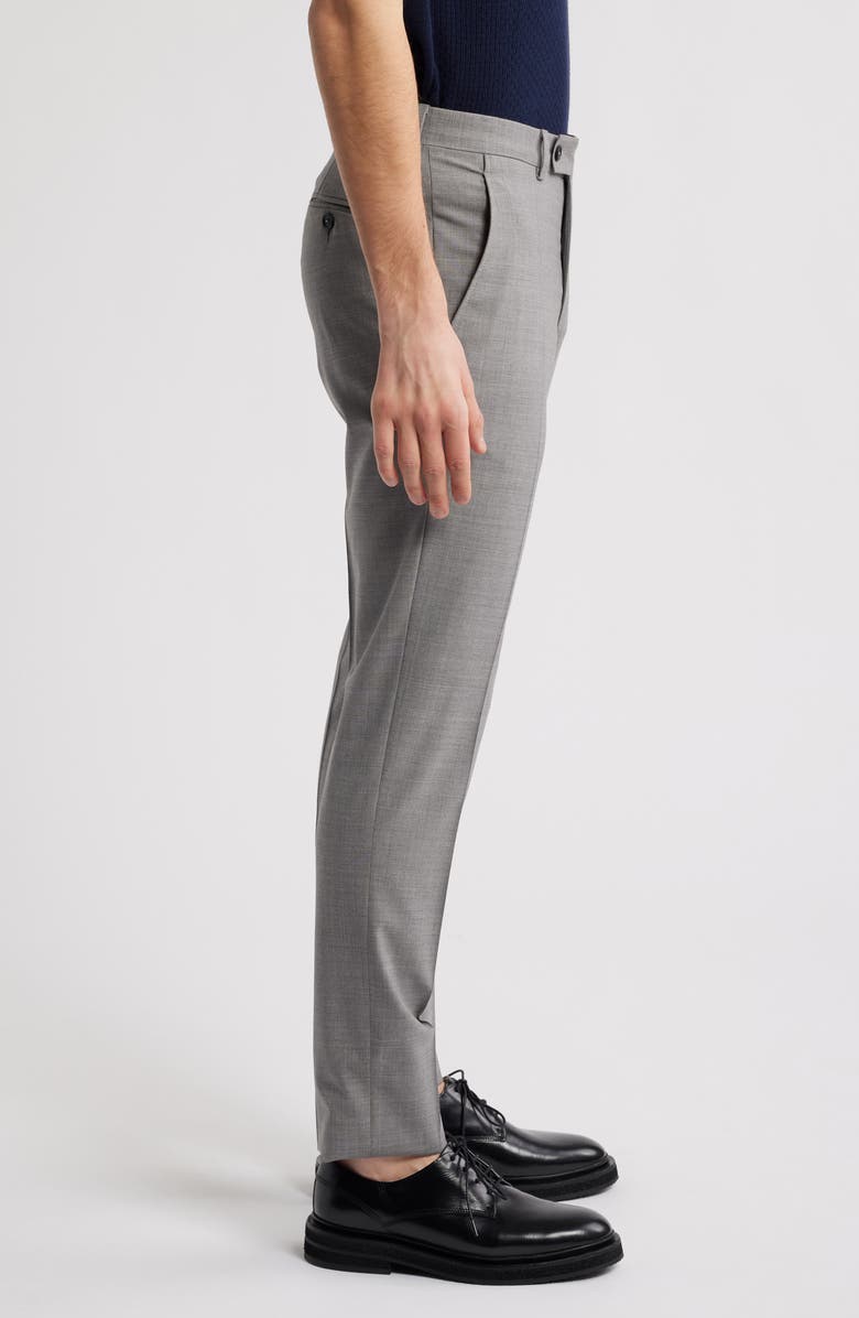 AllSaints Ross Solid Slim Fit Taper Leg Wool Pants, Alternate, color, Mid Grey