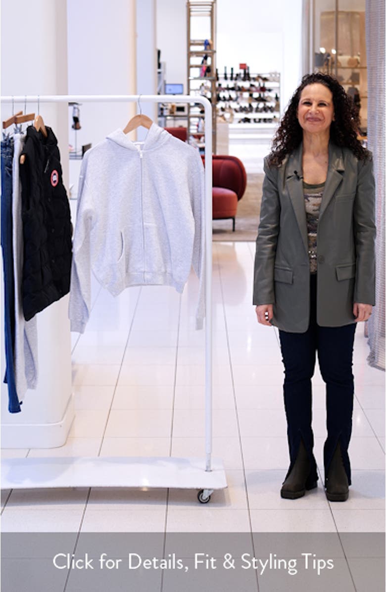 Cotton Fleece Blend Classic Zip-Up Hoodie, sales video thumbnail