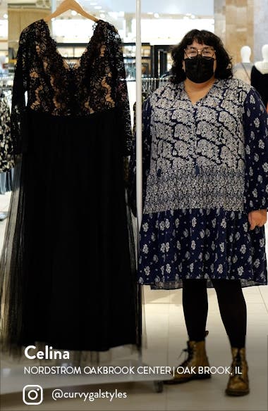 City Chic Rare Beauty Long Sleeve Dress Nordstrom