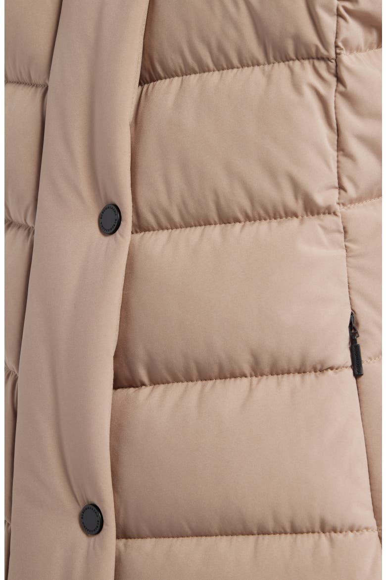 Water Resistant Hooded Puffer Jacket, Alternate, color, LATTE