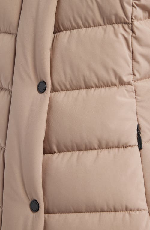 Bcbg Water Resistant Hooded Puffer Jacket In Brown