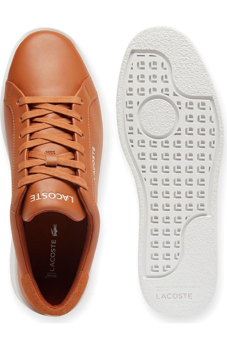 Lacoste Court Derby Sneaker, Alternate, color, Brown/ White