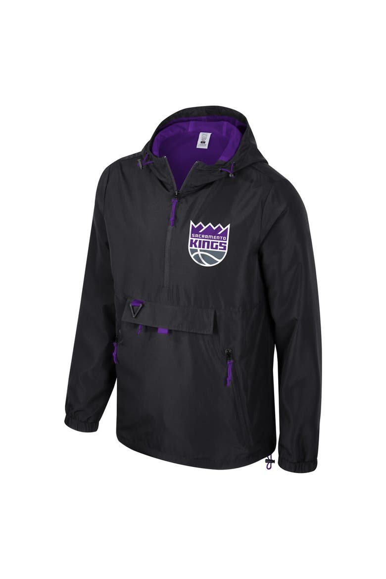 Unisex Stadium Essentials Black Sacramento Kings Compete Quarter-Zip Hoodie Jacket, Alternate, color, Black