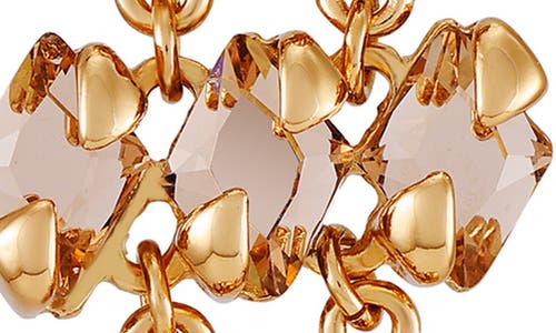 Vince Camuto Crystal Kite Drop Earrings In Peach/goldtone