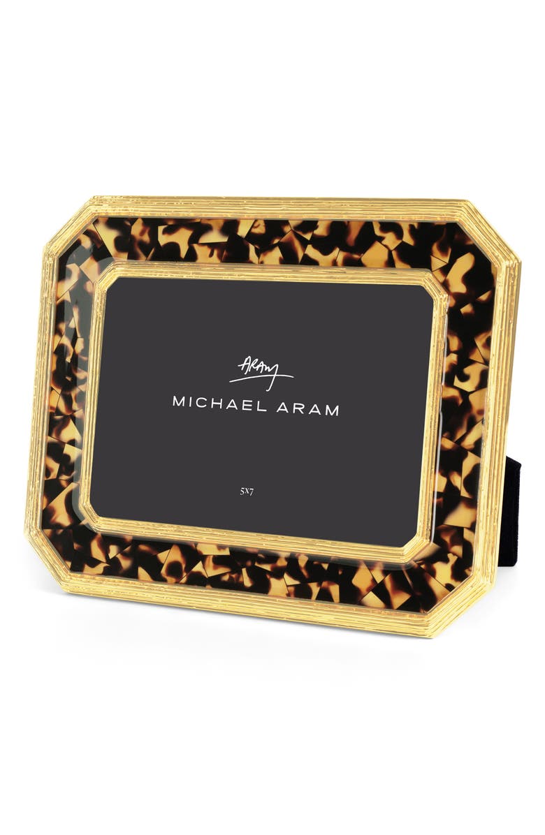 Michael Aram Tortoise Geometric Picture Frame, Alternate, color, Gold/ Brown