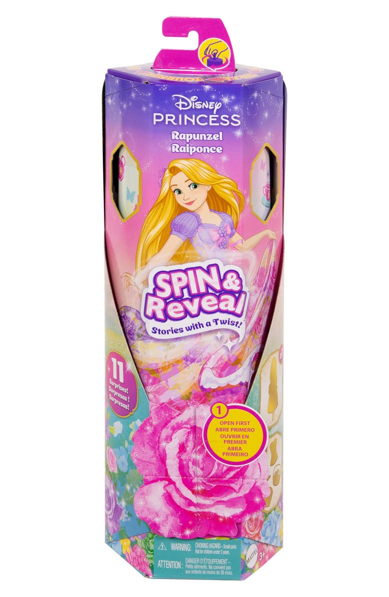 Disney <sup>®</sup> Princess Spin & Reveal Rapunzel Doll with 11 Surprises, Alternate, color, 