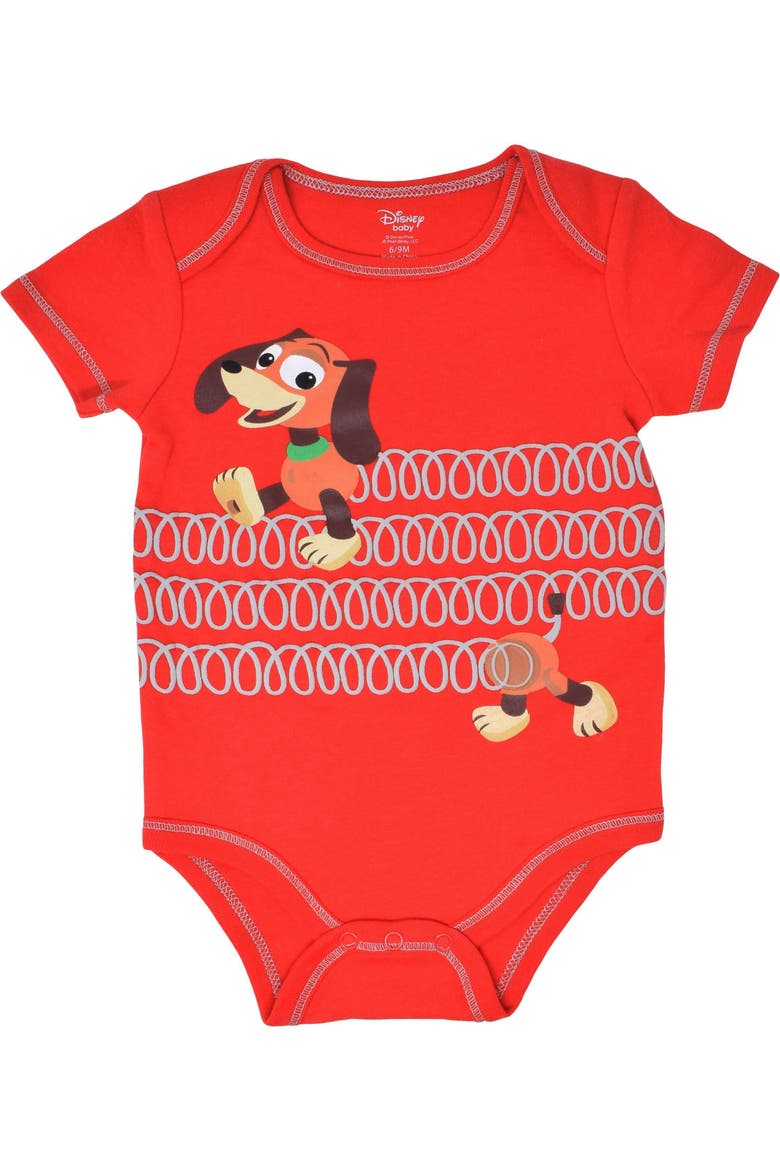 Pixar Boys' 5-Pack Short Sleeve Bodysuits, Alternate, color, Toy Story Blue Red