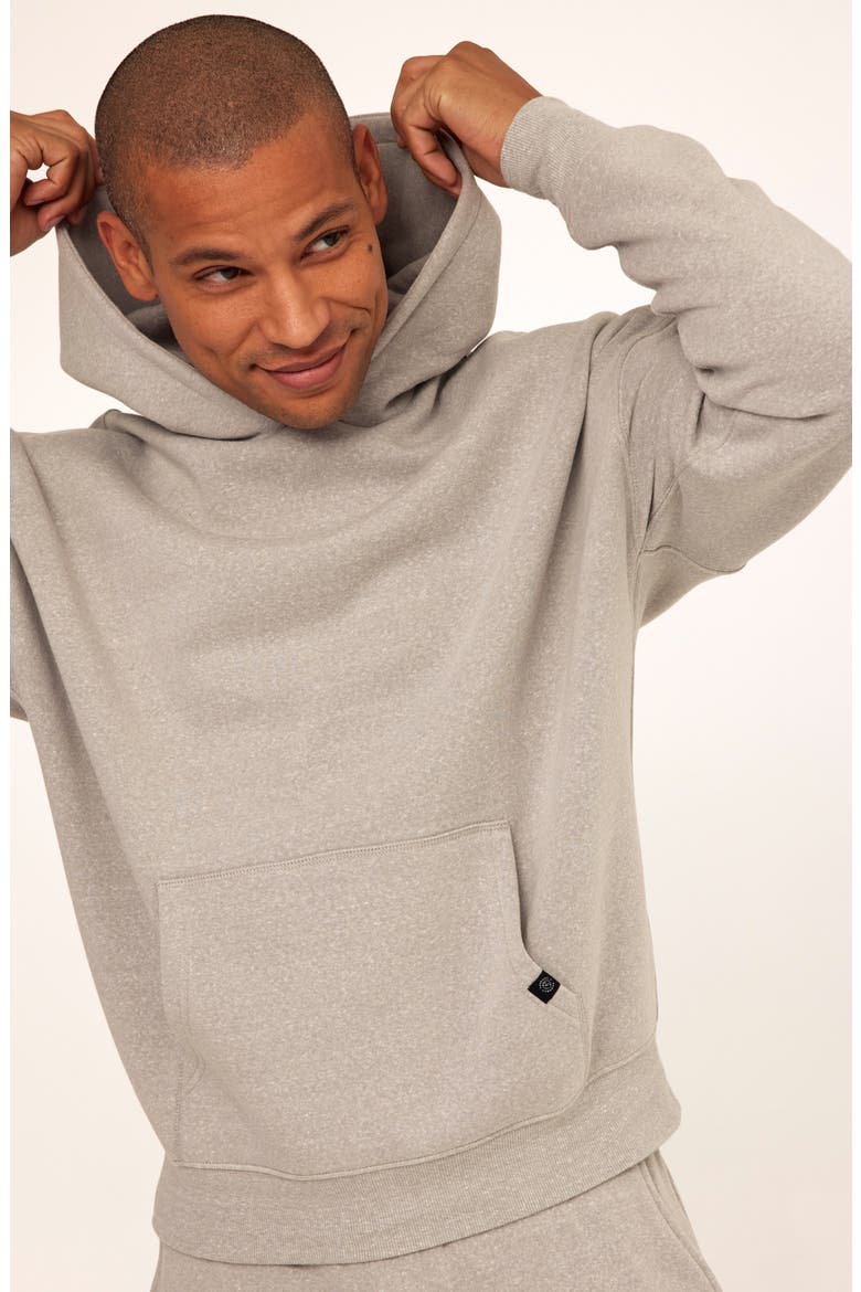 Fleece Pullover Hoodie, Alternate, color, LIGHT HEATHER GREY