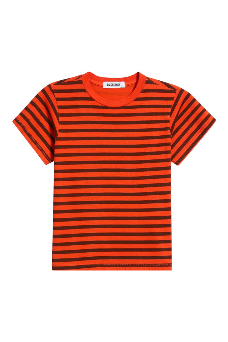 Stripe T-Shirt, Alternate, color, BURNT RED STRIPE