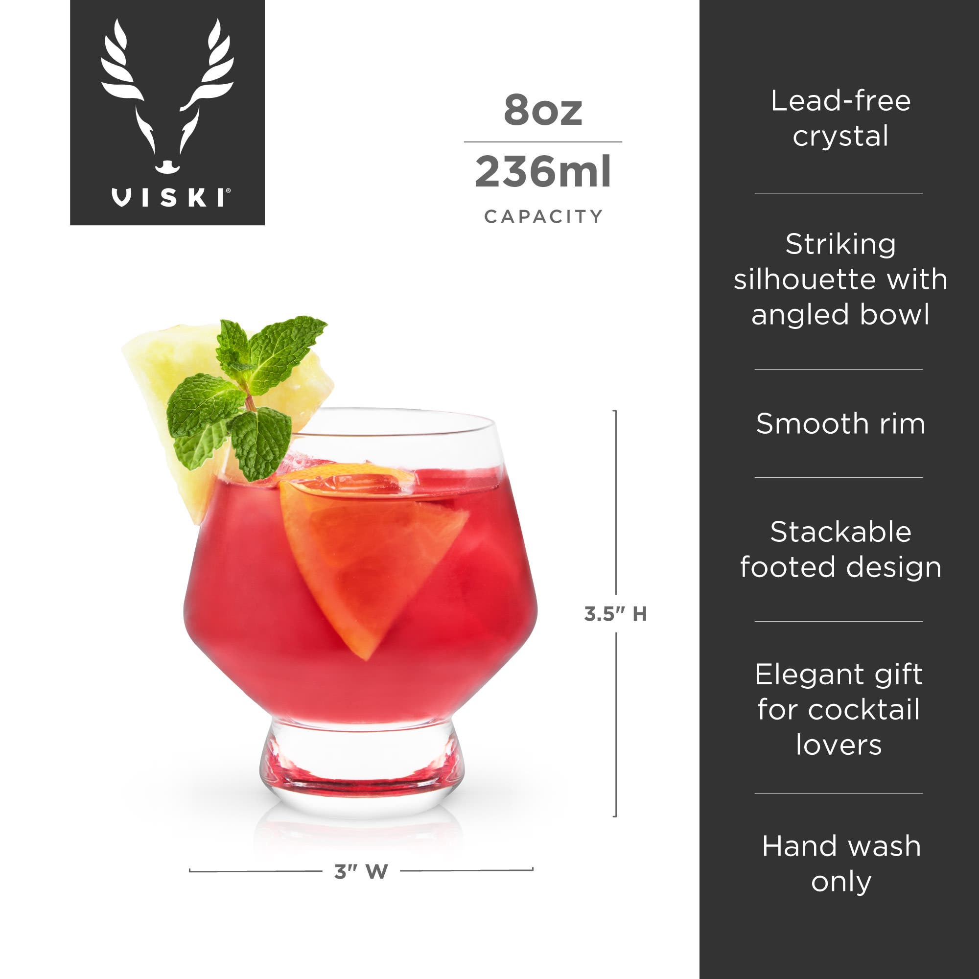 Viski Raye Punch Cups