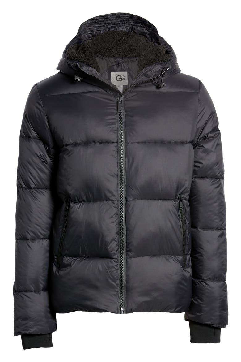 UGG Brayden Puffer Jacket, Alternate, color, BLACK