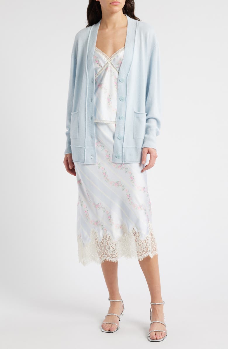 LoveShackFancy Applene Cashmere Cardigan, Main, color, 