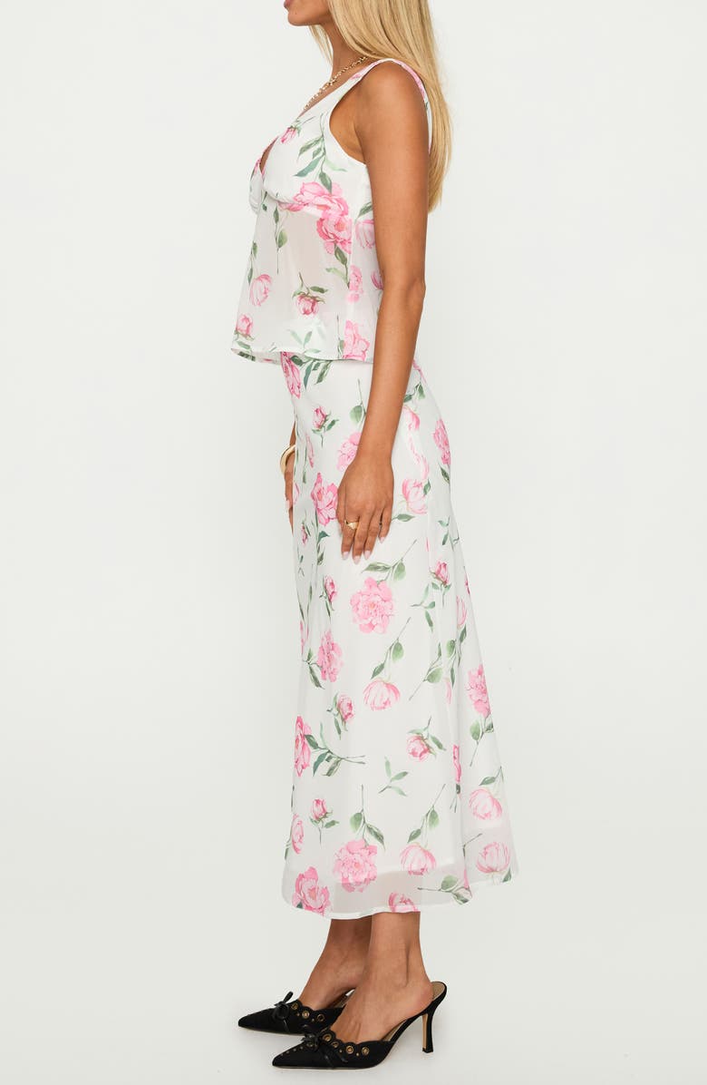 Princess Polly Stars Shine Floral Chiffon Top & Skirt Set, Alternate, color, Multi