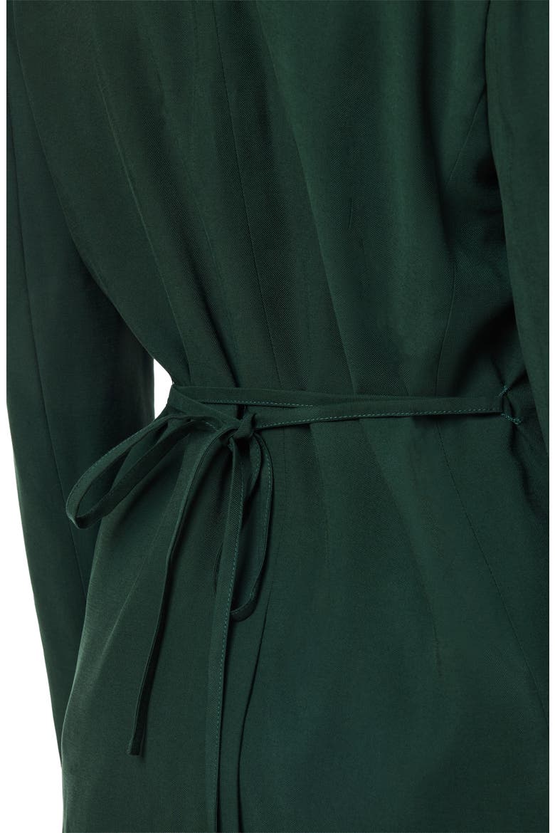 Tie Waist Blazer, Alternate, color, SCARAB