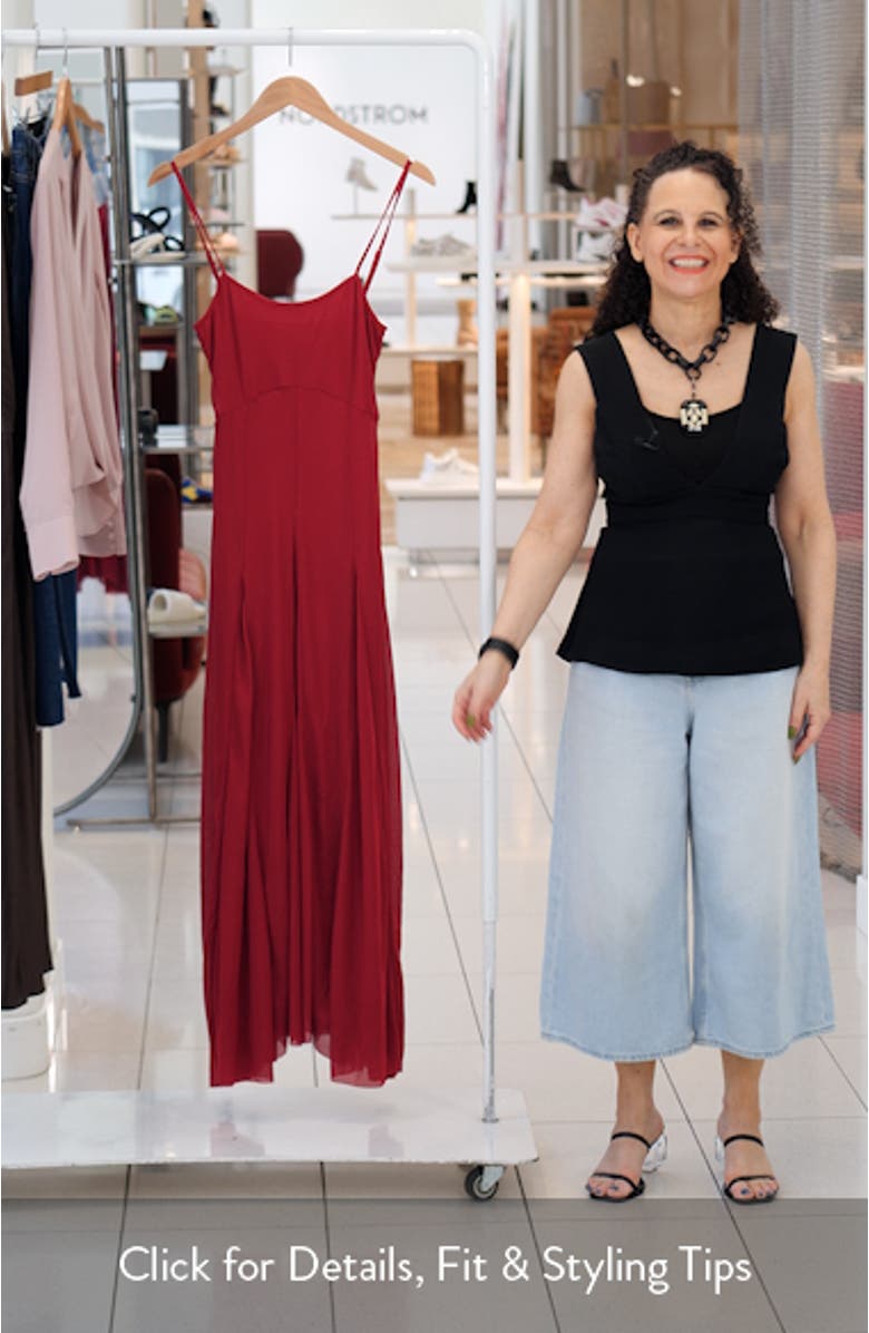 Janeira Pleated Maxi Dress, sales video thumbnail