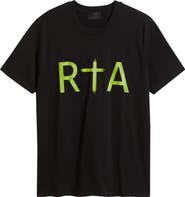 RtA Liam Regular Fit Cotton Logo Graphic T-Shirt