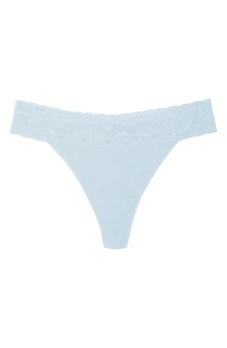 Natori Bliss Perfection One Size Thong, Alternate, color, Frosted Sky