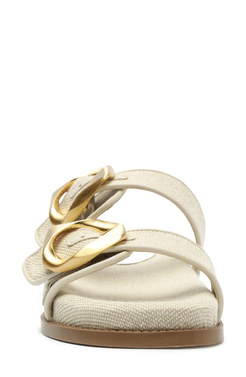 Shop Schutz Olga Buckle Sporty Slide Sandal In Oyster