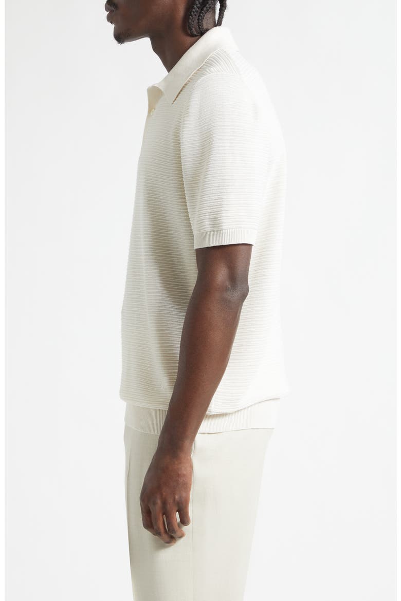 Silk & Linen Polo, Alternate, color, SAND